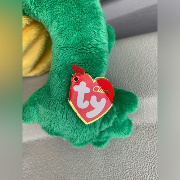 Ty Classic Bayou the Frog 13” Plush Stuffed Animal Toy Croaking Rattle 2003 - Picture 2 of 11